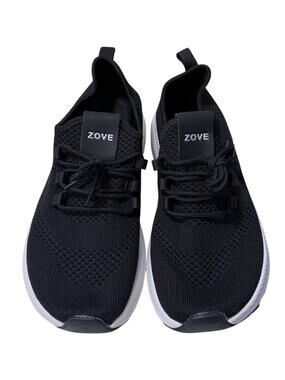 Zove Wide Toe Box Sneaker Women’s 41/10 Black White Lightweight NEW Comfortable